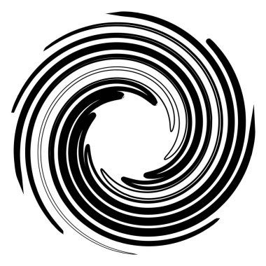 Spiral, girdap, girdap şekli element vektörü