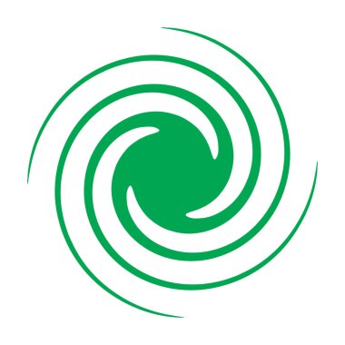 Spiral, girdap, girdap şekli element vektörü