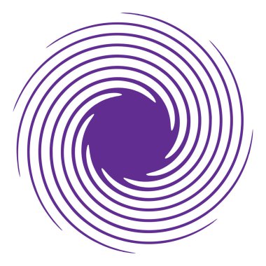 Spiral, girdap, girdap şekli element vektörü