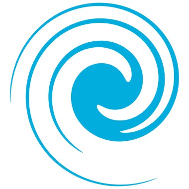 Spiral, girdap, girdap şekli element vektörü