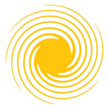 Spiral, girdap, girdap şekli element vektörü