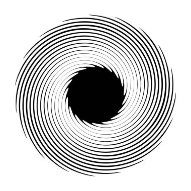 Spiral, girdap, girdap şekli element vektörü