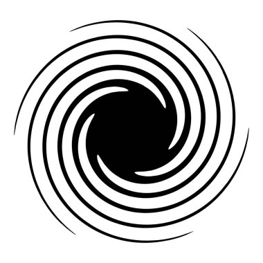 Spiral, girdap, girdap şekli element vektörü