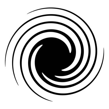 Spiral, girdap, girdap şekli element vektörü