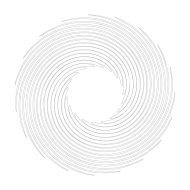 Spiral, girdap, girdap şekli element vektörü