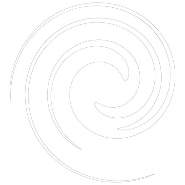 Spiral, girdap, girdap şekli element vektörü
