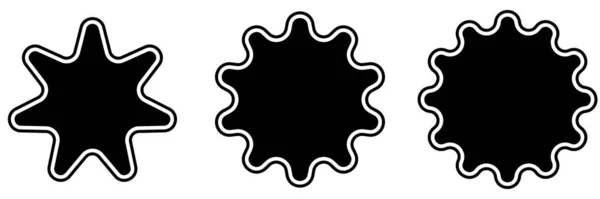 Sternform Gestaltungselement Für Sternsymbole Symbol Bestandsvektorillustration Clip Art Grafiken — Stockvektor