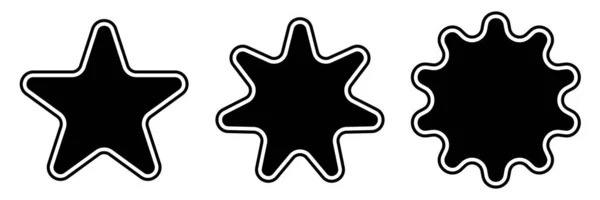 Star Shape Star Icon Design Element Symbol Stock Vector Illustration — Archivo Imágenes Vectoriales
