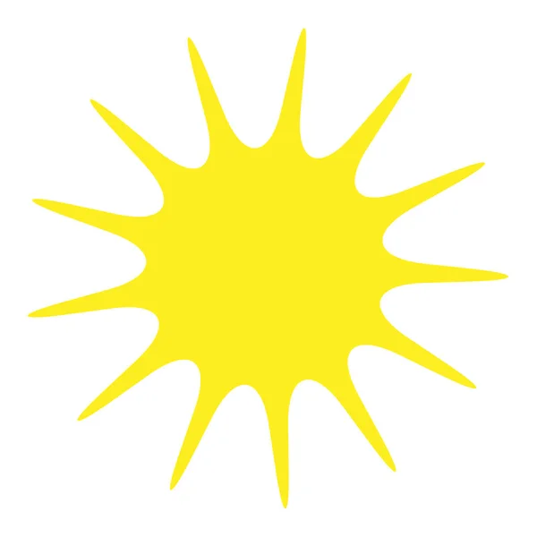 Éclat Lueur Paillettes Élément Forme Éclatement Étoile Icône Coup Soleil — Image vectorielle