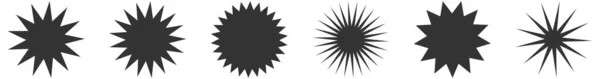 Éclat Lueur Paillettes Élément Forme Starburst Icône Sunburst Illustration Vectorielle — Image vectorielle