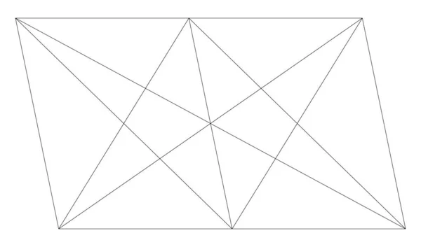 随机直线网格 网状单元 — 图库矢量图片