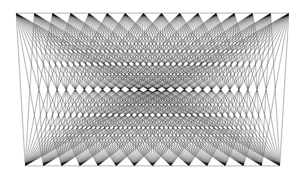 Abstrakt Random Straight Lines Grid Mesh Shape Element — Stockový vektor