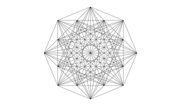随机直线网格 网状单元 — 图库矢量图片