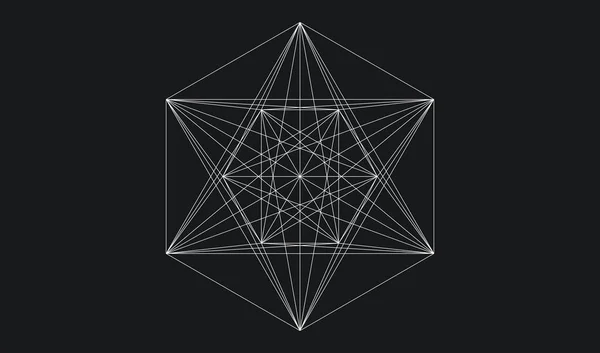 Abstract Random Straight Lines Grid Mesh Shape Element — Archivo Imágenes Vectoriales