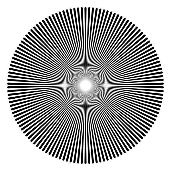 Lignes Éclatement Radiales Radiantes Éclat Étoile Élément Forme Éclat Soleil — Image vectorielle