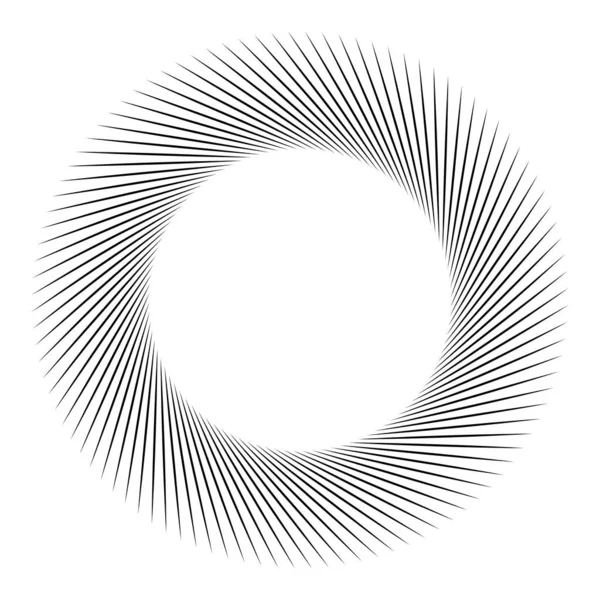 螺旋形 螺旋形 旋转径向 辐射爆裂线 爆裂形状元素 — 图库矢量图片