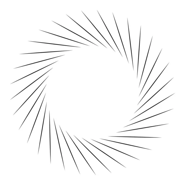 Spiral Swirl Twirl Rotating Radial Radiating Burst Lines Starburst Sunburst — Image vectorielle