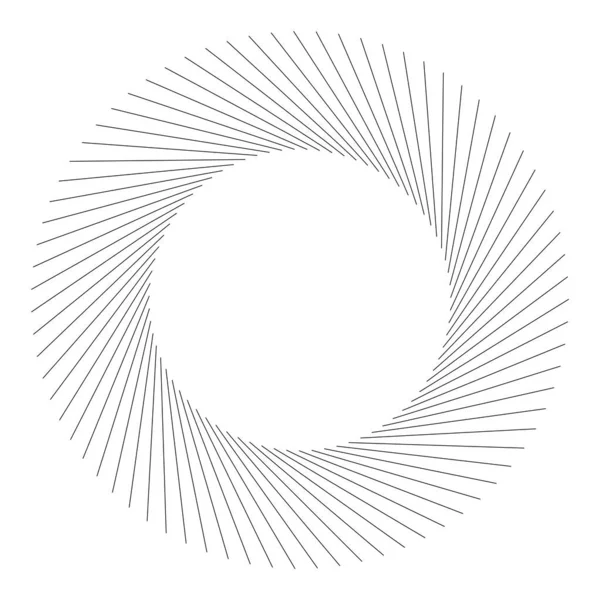 Spiral Swirl Twirl Rotating Radial Radiating Burst Lines Starburst Sunburst — Image vectorielle