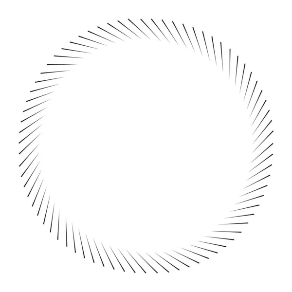 Espiral Remolino Giro Giratorio Radial Irradiando Líneas Ráfaga Starburst Elemento — Archivo Imágenes Vectoriales