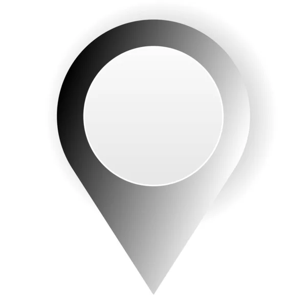 Map Marker Map Pin Icon Vector Illustration Location Address Icon — Archivo Imágenes Vectoriales