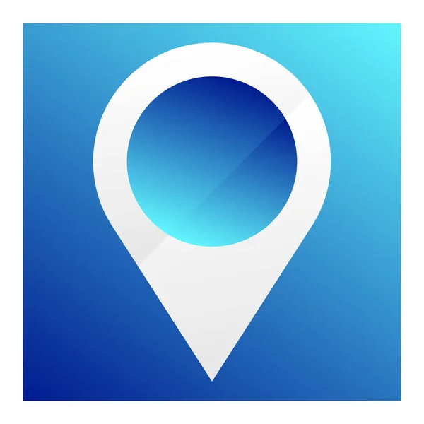 Map Marker Map Pin Icon Vector Illustration Location Address Icon — Archivo Imágenes Vectoriales