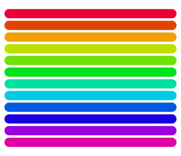 Botón Arco Iris Espectro Completo Elemento Forma Rectángulo Bandera — Archivo Imágenes Vectoriales