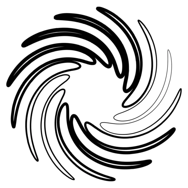 Espiral Redemoinho Redemoinho Elemento Forma Vector — Vetor de Stock