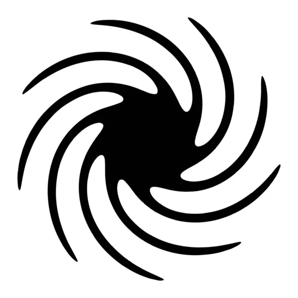 Vettore Spirale Vortice Elemento Forma Vortice — Vettoriale Stock