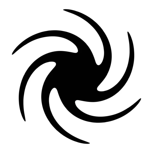 Spiral Swirl Whirl Shape Element Vector — Archivo Imágenes Vectoriales