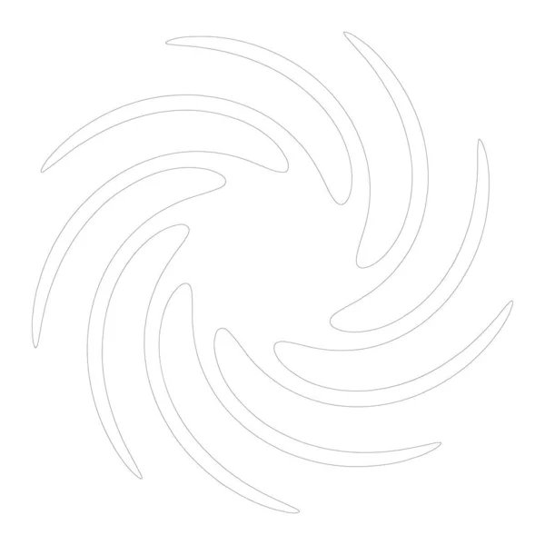 Espiral Redemoinho Redemoinho Elemento Forma Vector — Vetor de Stock