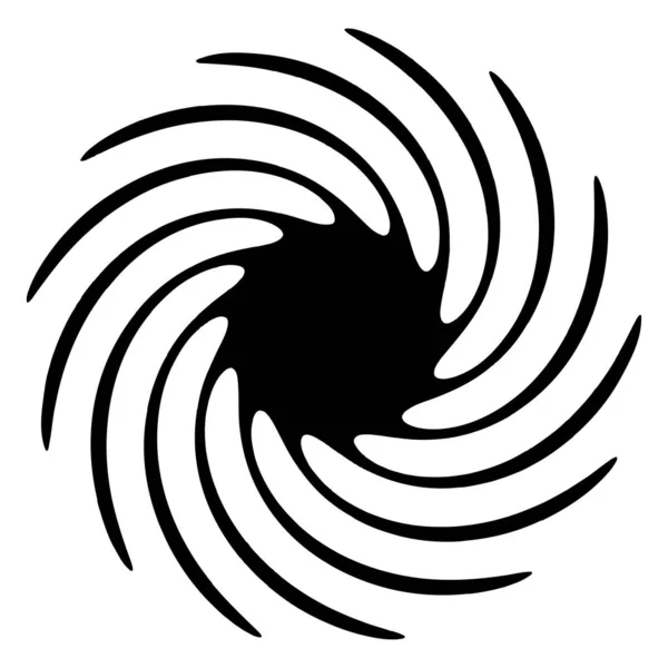 Spirale Tourbillon Tourbillon Forme Élément Vecteur — Image vectorielle
