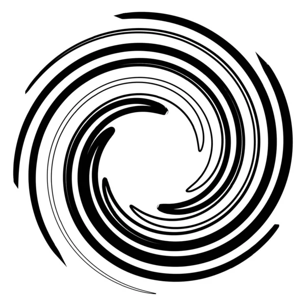 Spiral Virvel Virvel Form Element Vektor — Stock vektor
