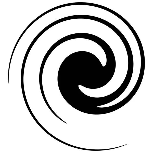 Espiral Remolino Remolino Forma Elemento Vector — Archivo Imágenes Vectoriales