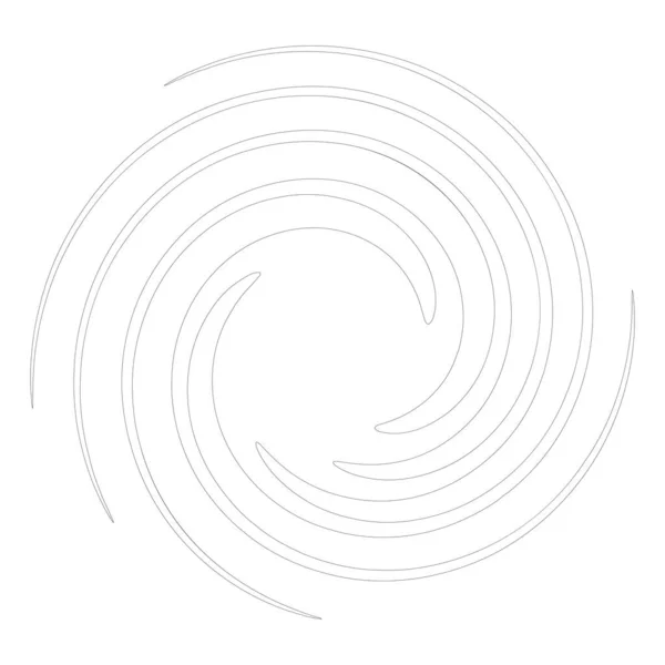 Espiral Redemoinho Redemoinho Elemento Forma Vector —  Vetores de Stock