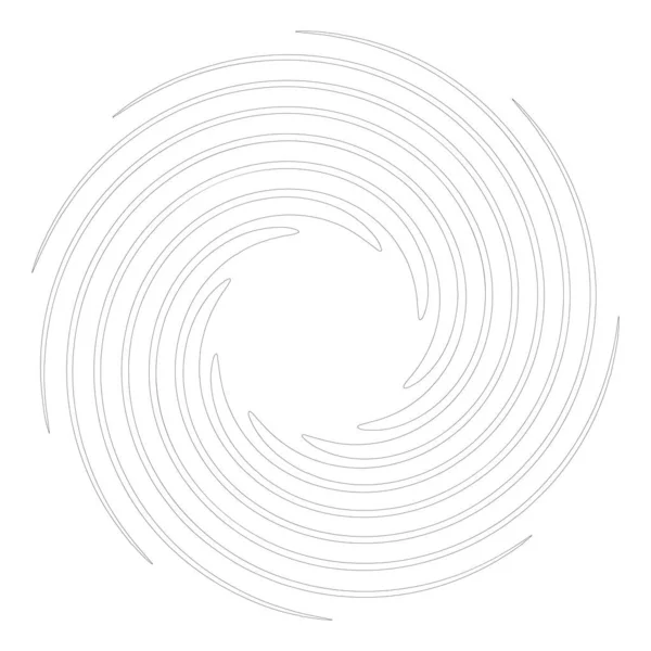 Espiral Remolino Remolino Forma Elemento Vector — Vector de stock
