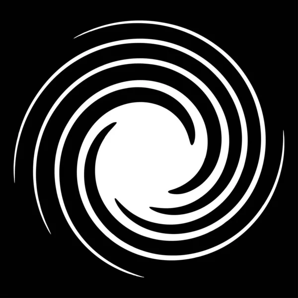 Spiral Swirl Whirl Shape Element Vector — Stock Vector