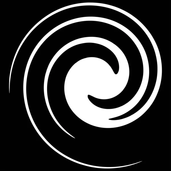 Spiral Swirl Whirl Shape Element Vector — Stock vektor