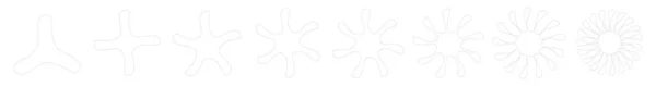 Радіальний Випромінювальний Набір Елементів Форми Зірки Стокова Векторна Ілюстрація Кліп — стоковий вектор