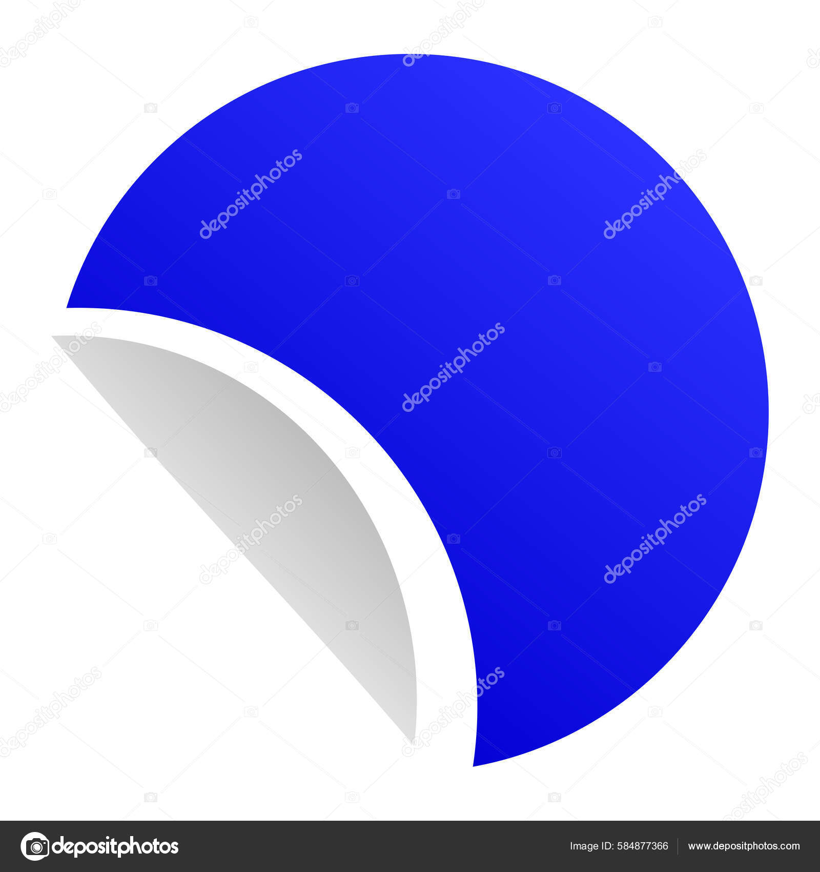 Cartoon Peeling Folding Circle Sticker Price Tag Label Design