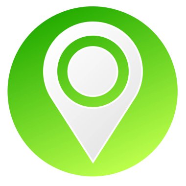 Harita işaretleyici, harita pin konumu, adres simgesi çizimi