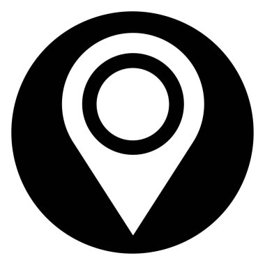 Harita işaretleyici, harita pin konumu, adres simgesi çizimi