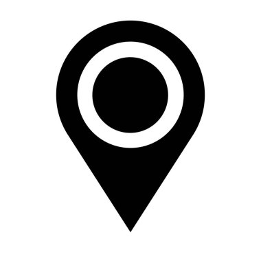 Harita işaretleyici, harita pin konumu, adres simgesi çizimi