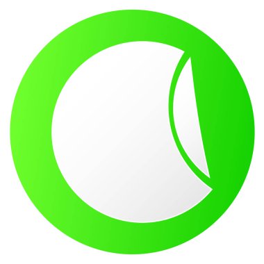 Çizgi film soyma, katlanan daire çıkartması, vignette. Fiyat etiketi ve etiket tasarım ögesi