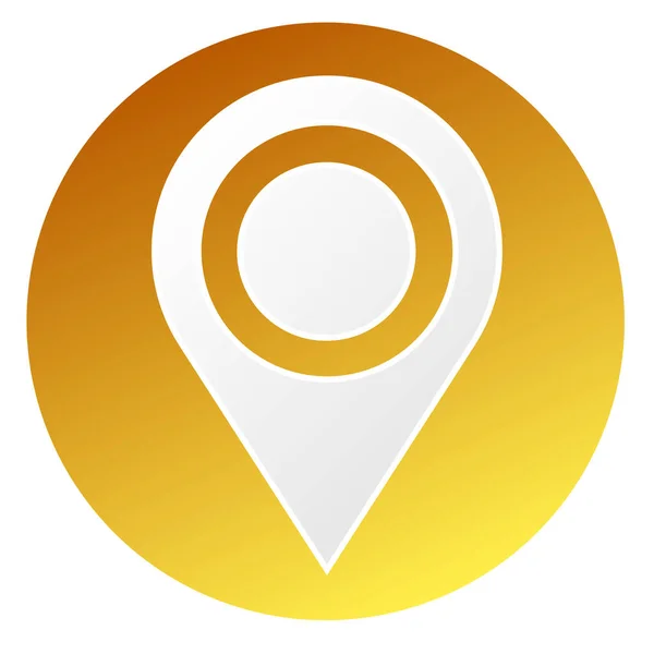 Map Marker Map Pin Location Address Icon Vector Illustration — Archivo Imágenes Vectoriales