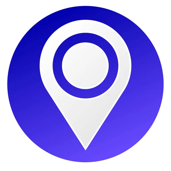 Map Marker Map Pin Location Address Icon Vector Illustration — Stockvektor