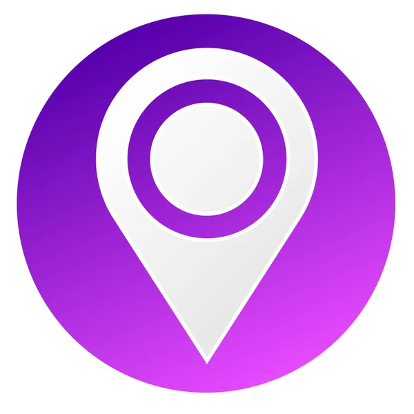 Map Marker Map Pin Location Address Icon Vector Illustration — ストックベクタ