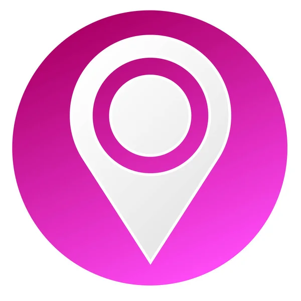 Map Marker Map Pin Location Address Icon Vector Illustration — ストックベクタ