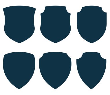 Kalkan, zırh çizimi. Koruma, savunma, mühür simgesi