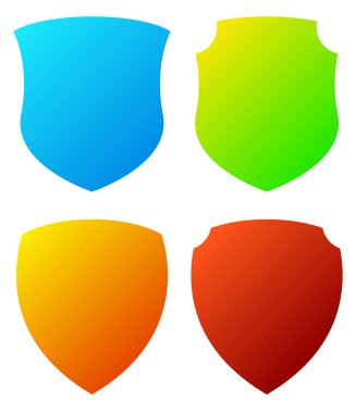 Kalkan, zırh çizimi. Koruma, savunma, mühür simgesi