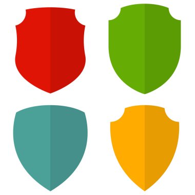 Kalkan, zırh çizimi. Koruma, savunma, mühür simgesi